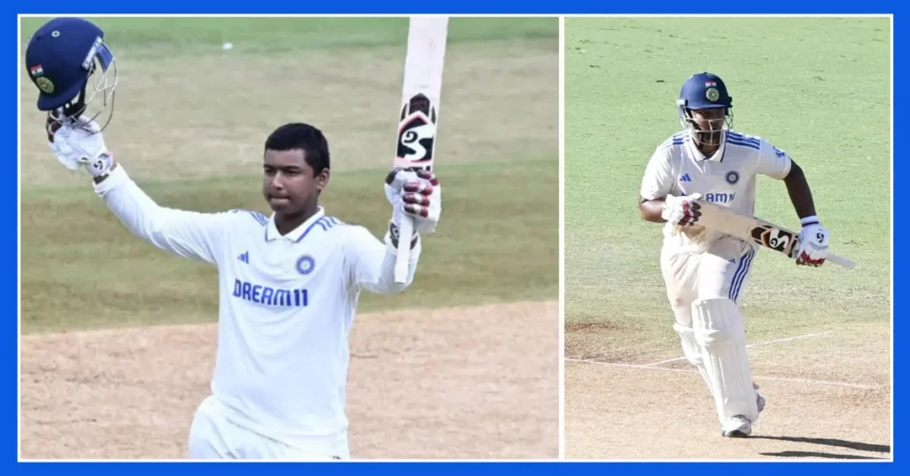 Vaibhav Suryavanshi playing in his Under-19 debut cricket match
